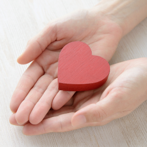 Image of a heart in a hand